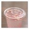 Karat Plastic Flat PET Lids with Straw Slot Fits 12 oz. to 24 oz. Cold Cups - Clear (1000/Carton)